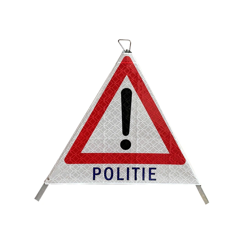 Police Reflective Folding Tripod Warning Triangle Sign 1 Police Reflective Folding Tripod Warning Triangle Sign 1