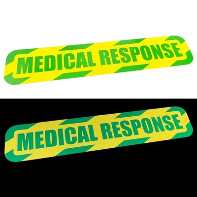 Reflexní výstražné nálepky sanitky